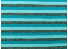 Jersey Ringel grau mint Kombistoff